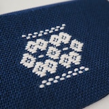 青森県　弘前こぎん研究所のこぎん刺し「丸小銭入」青