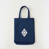 青森県　弘前こぎん研究所のこぎん刺し「手付小袋」青