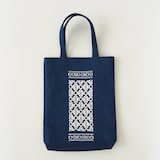 青森県　弘前こぎん研究所のこぎん刺し「手付小袋」青