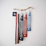 クラフト工房LaManoの「藍と草木の型染鯉のぼり」 