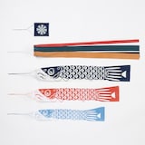 クラフト工房LaManoの「藍と草木の型染鯉のぼり」 