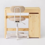 【新古品】パイン材デスクワゴン