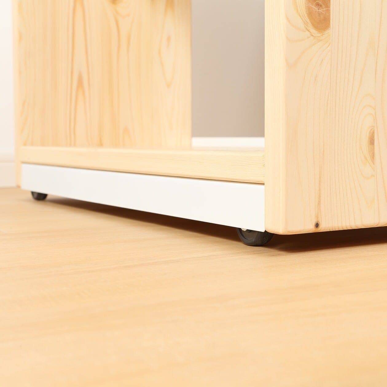 新古品】パイン材デスクワゴン | 無印良品