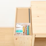 【新古品】パイン材デスクワゴン