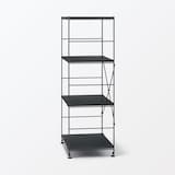 【新古品】スチールユニットシェルフ・スチール棚セット・中・ダークグレー