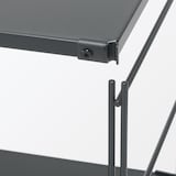 【新古品】スチールユニットシェルフ・スチール棚セット・中・ダークグレー