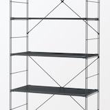 【新古品】スチールユニットシェルフ用・追加棚・ダークグレー