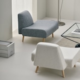 【新古品】［ＩＤＥＥ］ＡＯ　ＳＯＦＡ　（１）　ＢＯＵＣＬＥ　ＧＲＡＹ