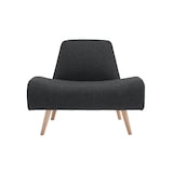 【新古品】［ＩＤＥＥ］ＡＯ　ＳＯＦＡ　（１）　ＢＯＵＣＬＥ　ＢＬＡＣＫ