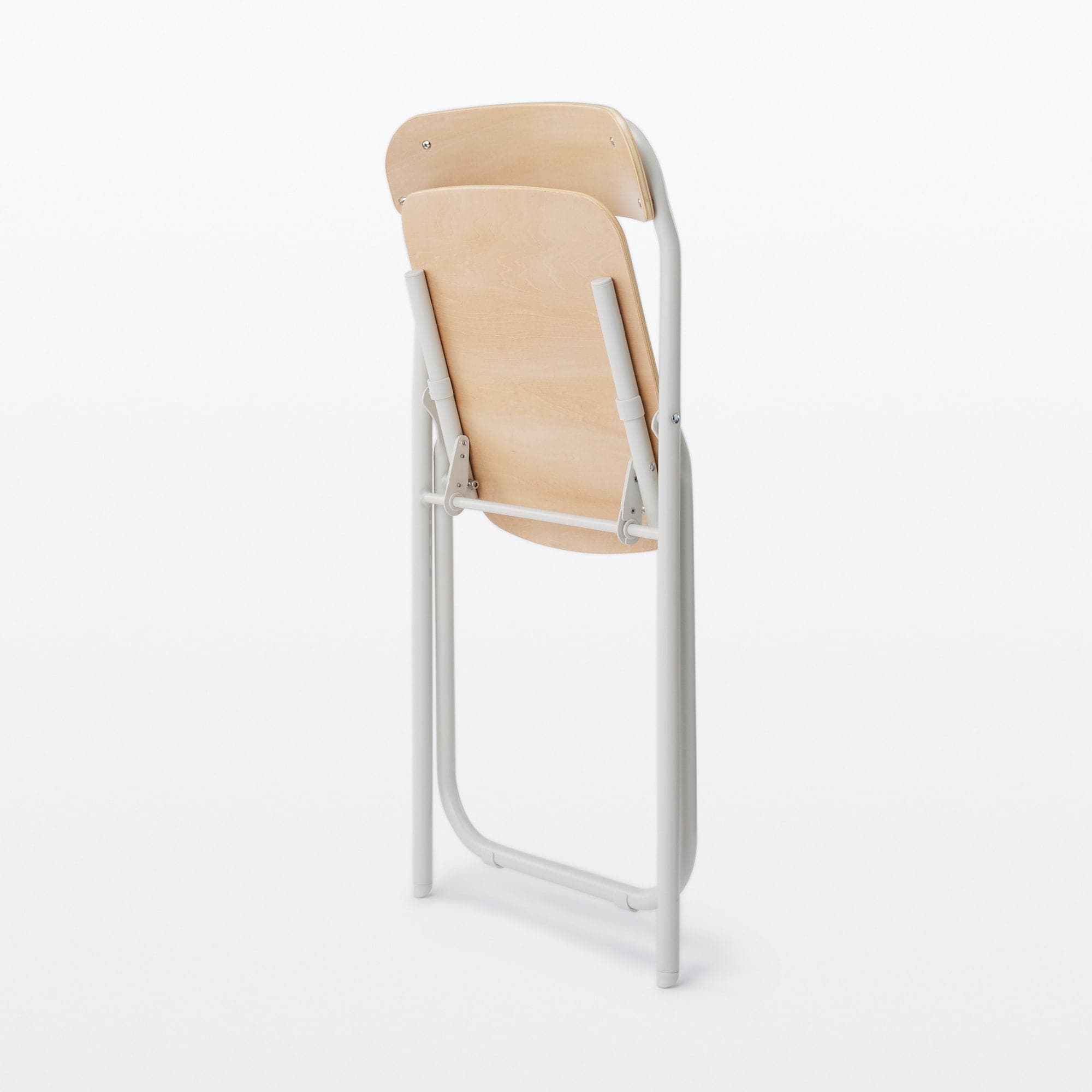 【新古品】スチールパイプ折りたたみチェア板座