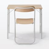 【新古品】スチールパイプ折りたたみチェア板座