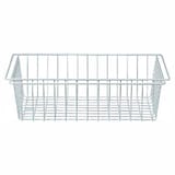 【新古品】スチールユニットシェルフ・追加用ワイヤーバスケット・ライトグレー