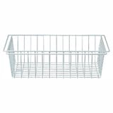 【新古品】スチールユニットシェルフ・追加用ワイヤーバスケット・ライトグレー