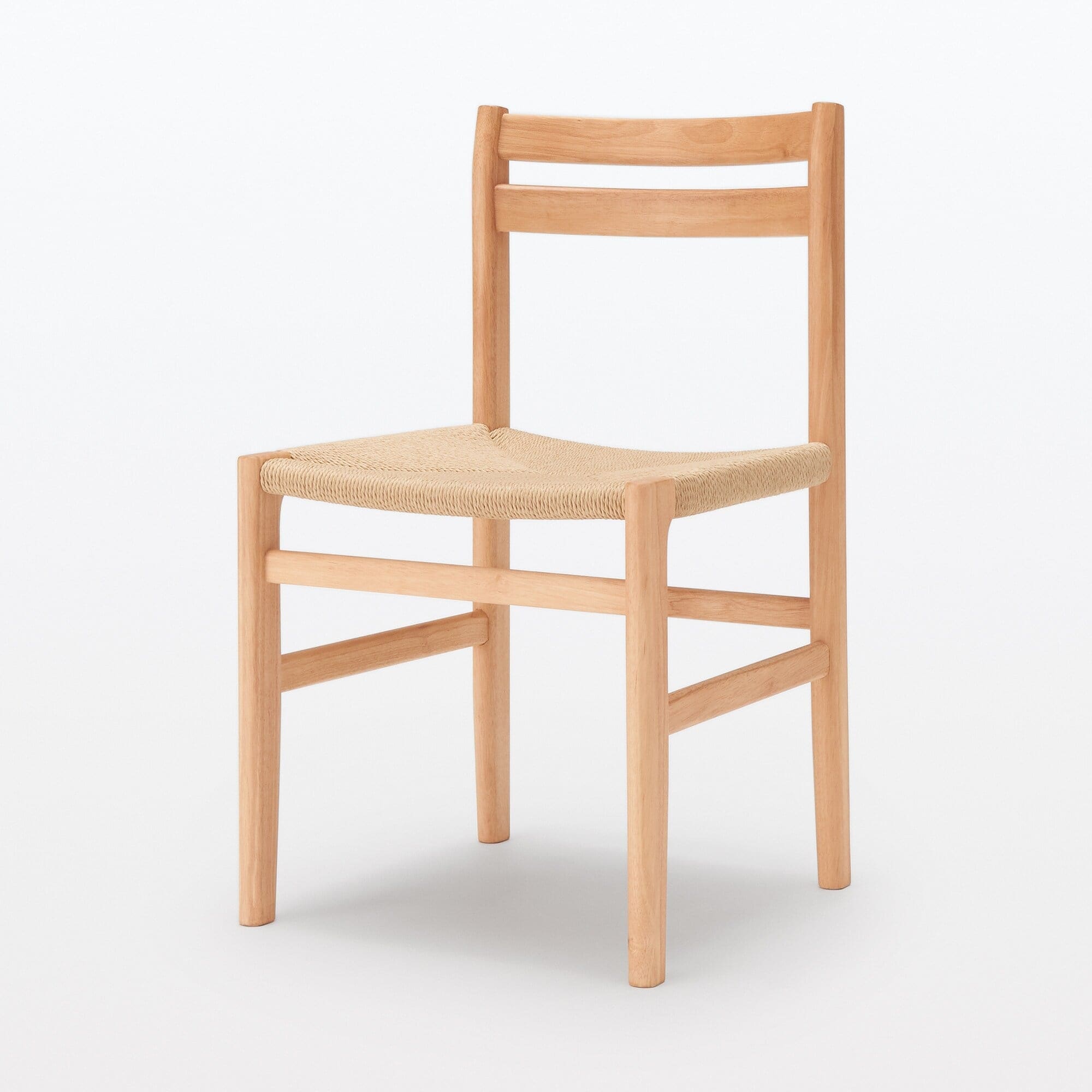 【新古品】木製ペーパーコードチェア（２脚セット）