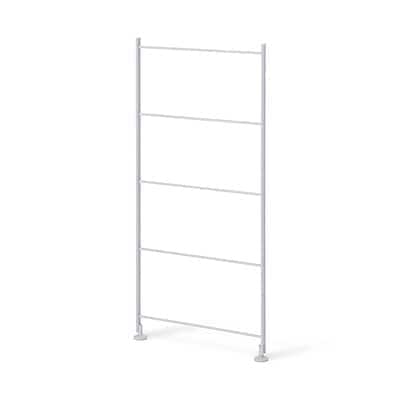 【新古品】スチールユニットシェルフ・追加用帆立・グレー　高さ８３ｃｍタイプ用