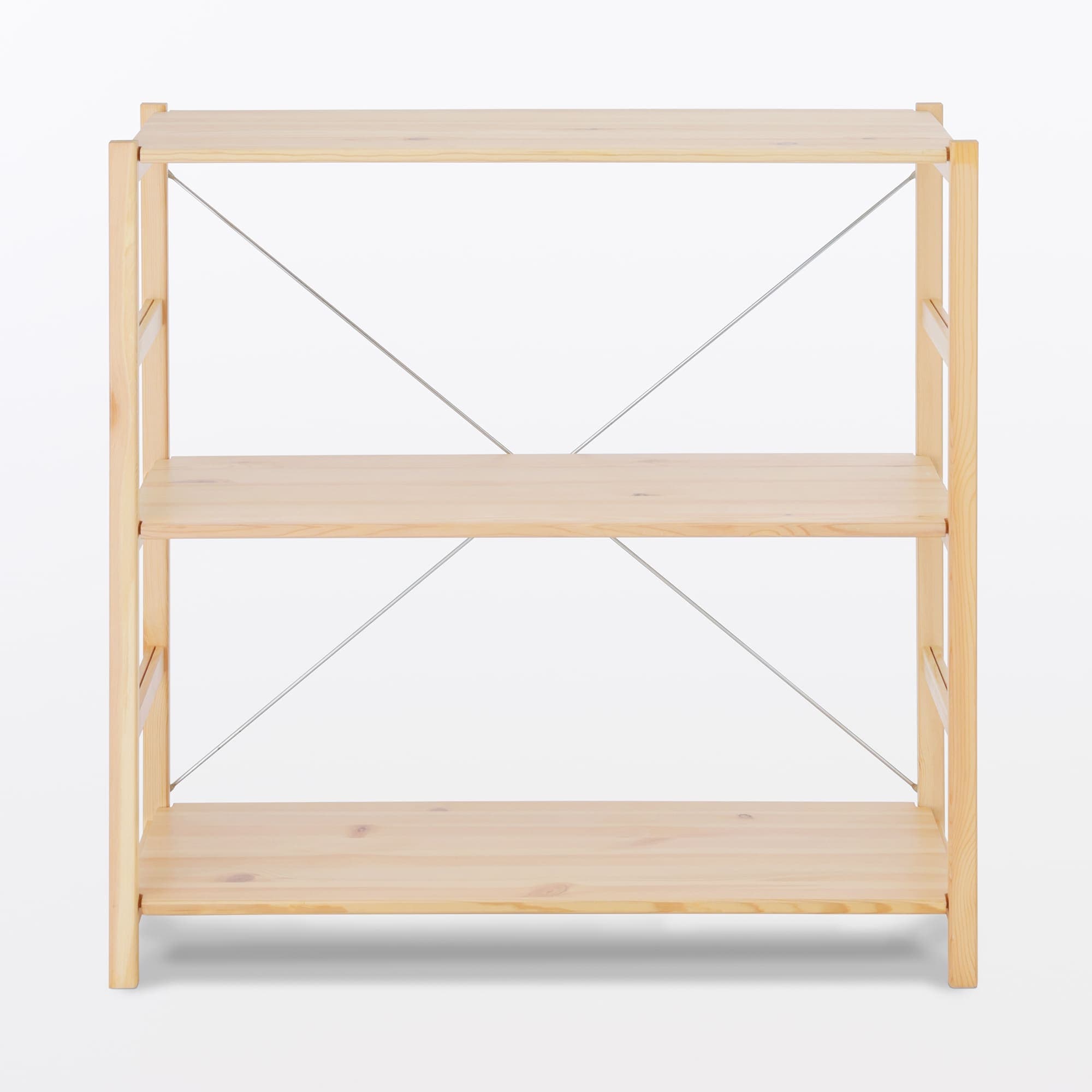 【新古品】パイン材ユニットシェルフ・８６ｃｍ幅・小