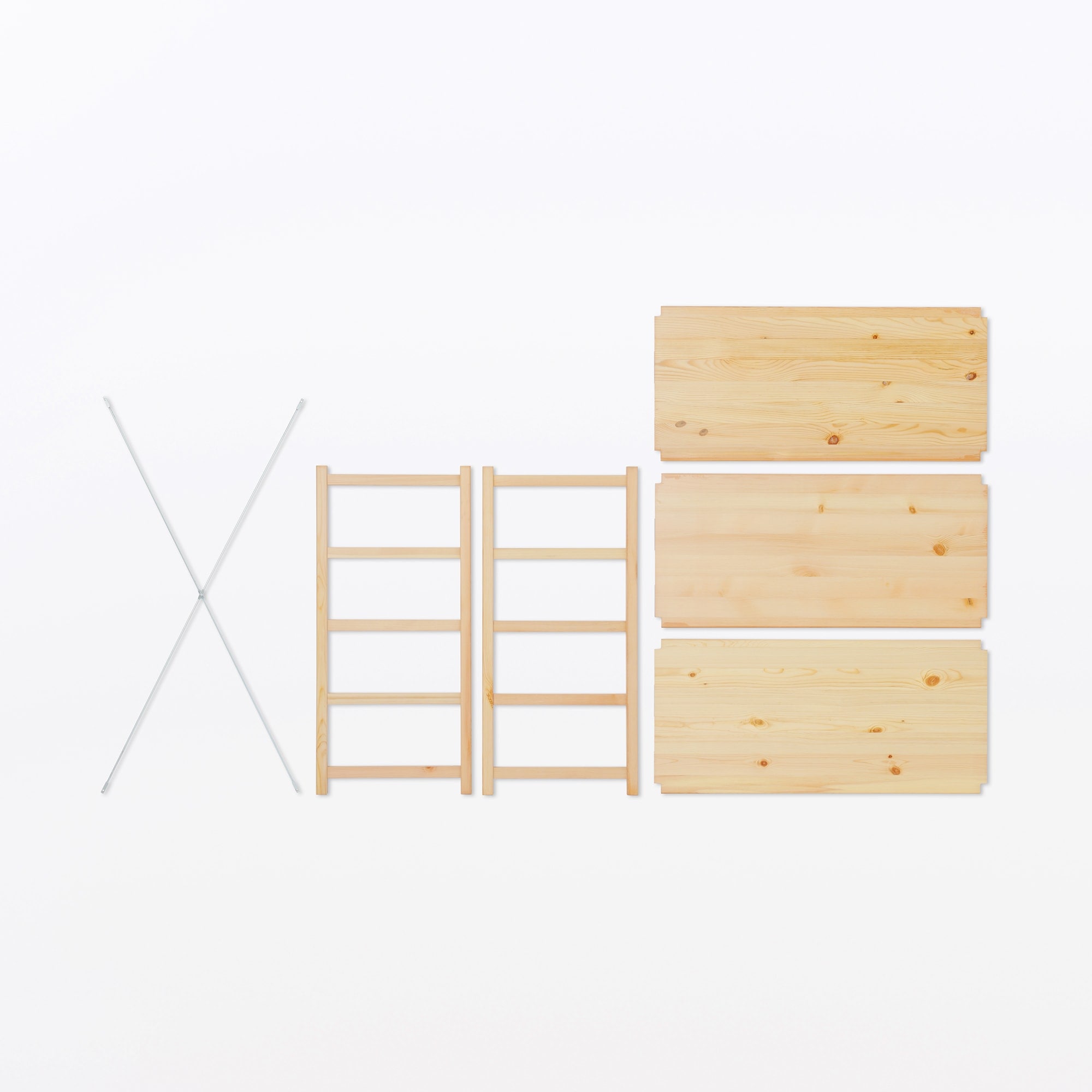 【新古品】パイン材ユニットシェルフ・８６ｃｍ幅・小