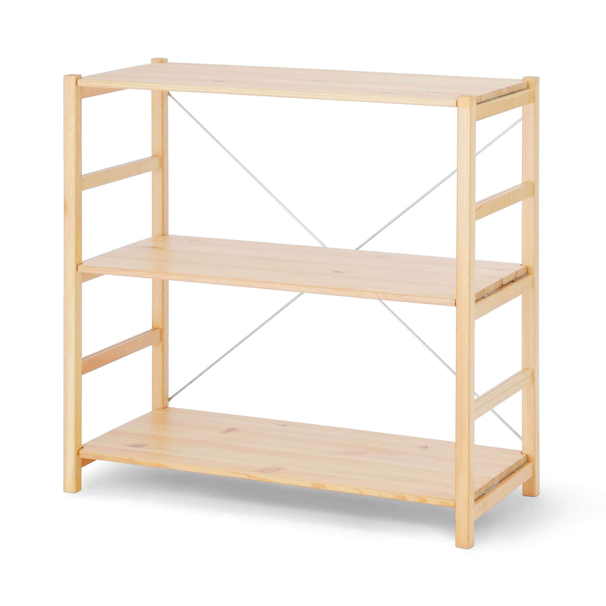 【新古品】パイン材ユニットシェルフ・８６ｃｍ幅・小