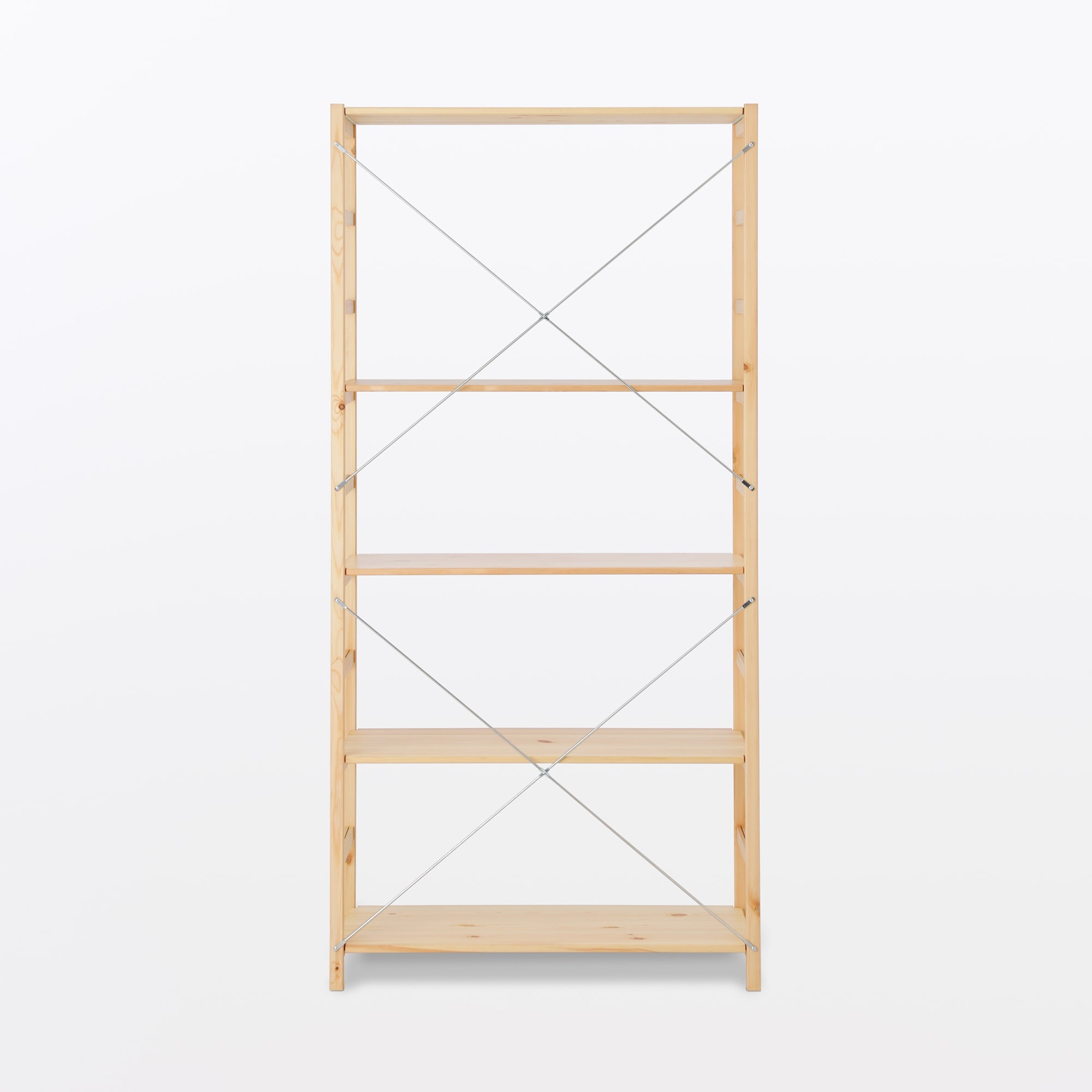 【新古品】パイン材ユニットシェルフ・８６ｃｍ幅・大