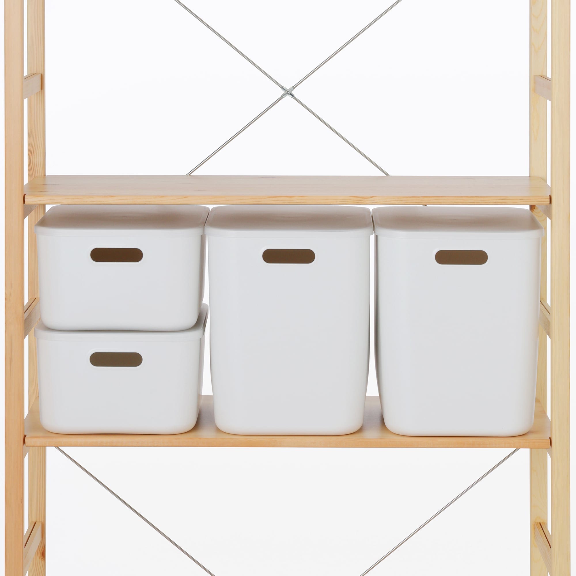 【新古品】パイン材ユニットシェルフ・８６ｃｍ幅・大