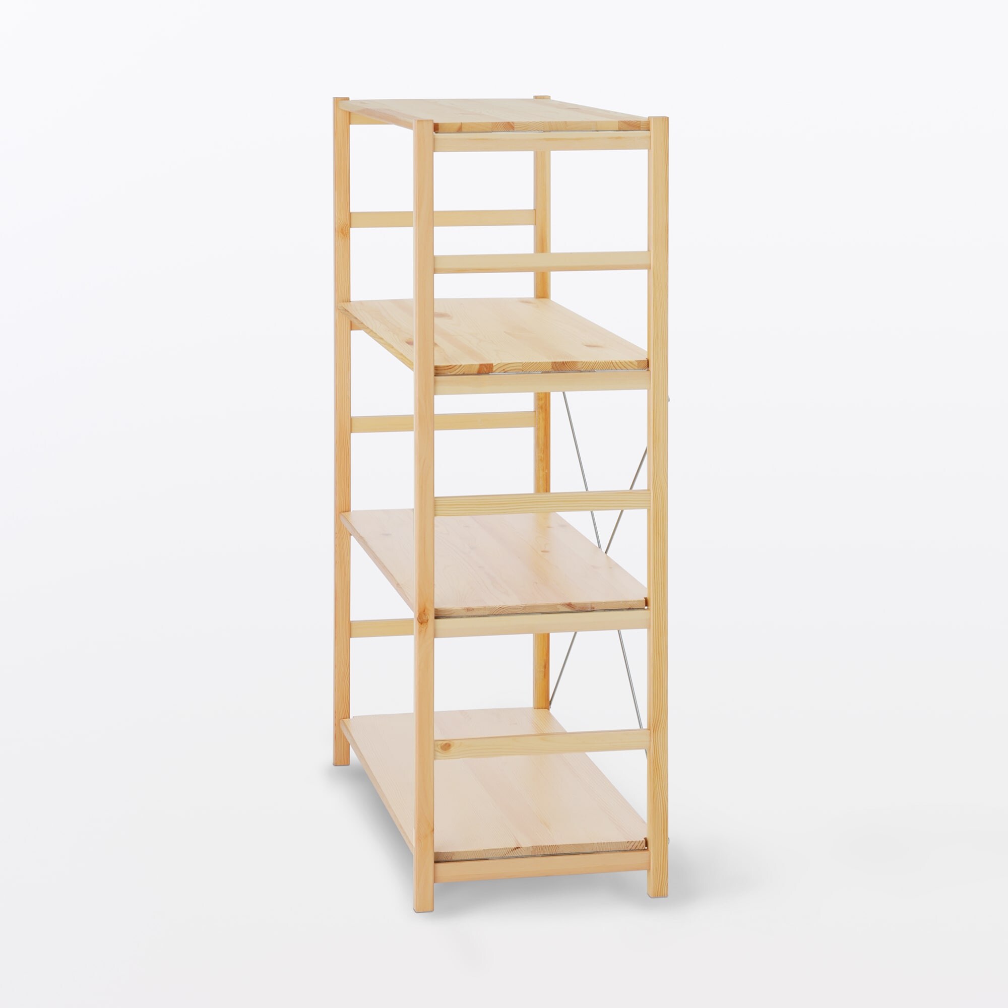 【新古品】パイン材ユニットシェルフ・８６ｃｍ幅・中