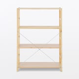 【新古品】パイン材ユニットシェルフ・８６ｃｍ幅・中