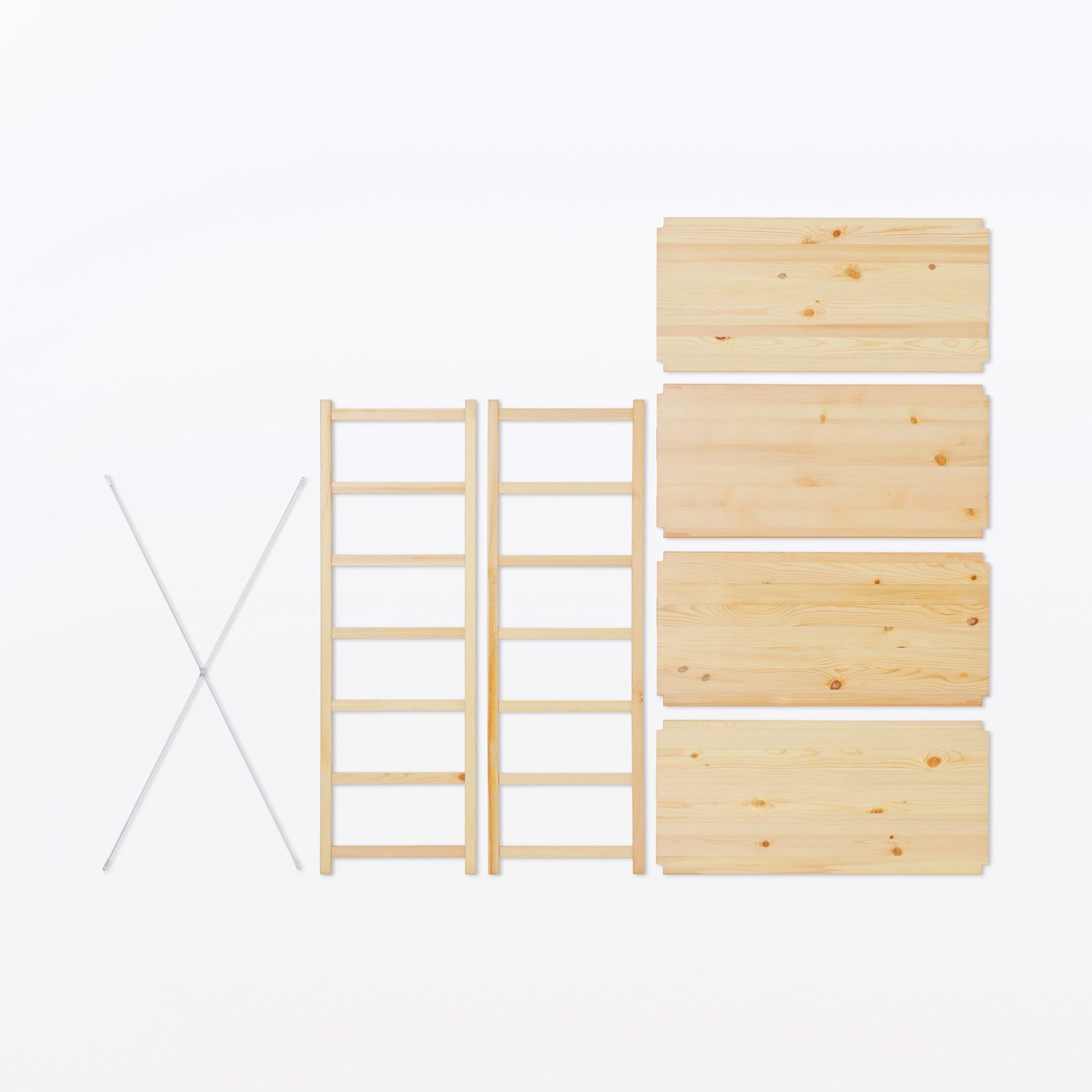 新古品】パイン材ユニットシェルフ・86cm幅・中 | 無印良品