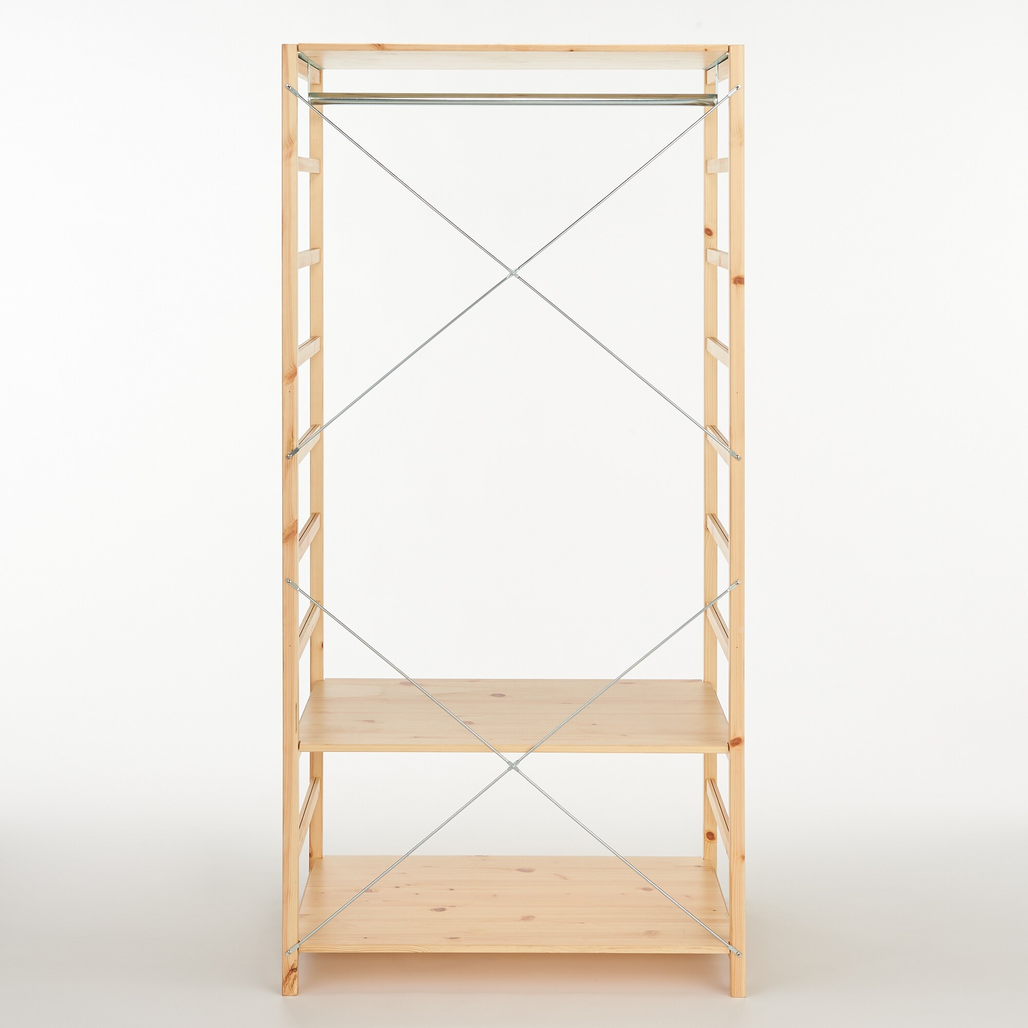 【新古品】パイン材ユニットシェルフ・ワードローブ