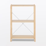 【新古品】パイン材ユニットシェルフ奥行２５ｃｍタイプ・５８ｃｍ幅・小