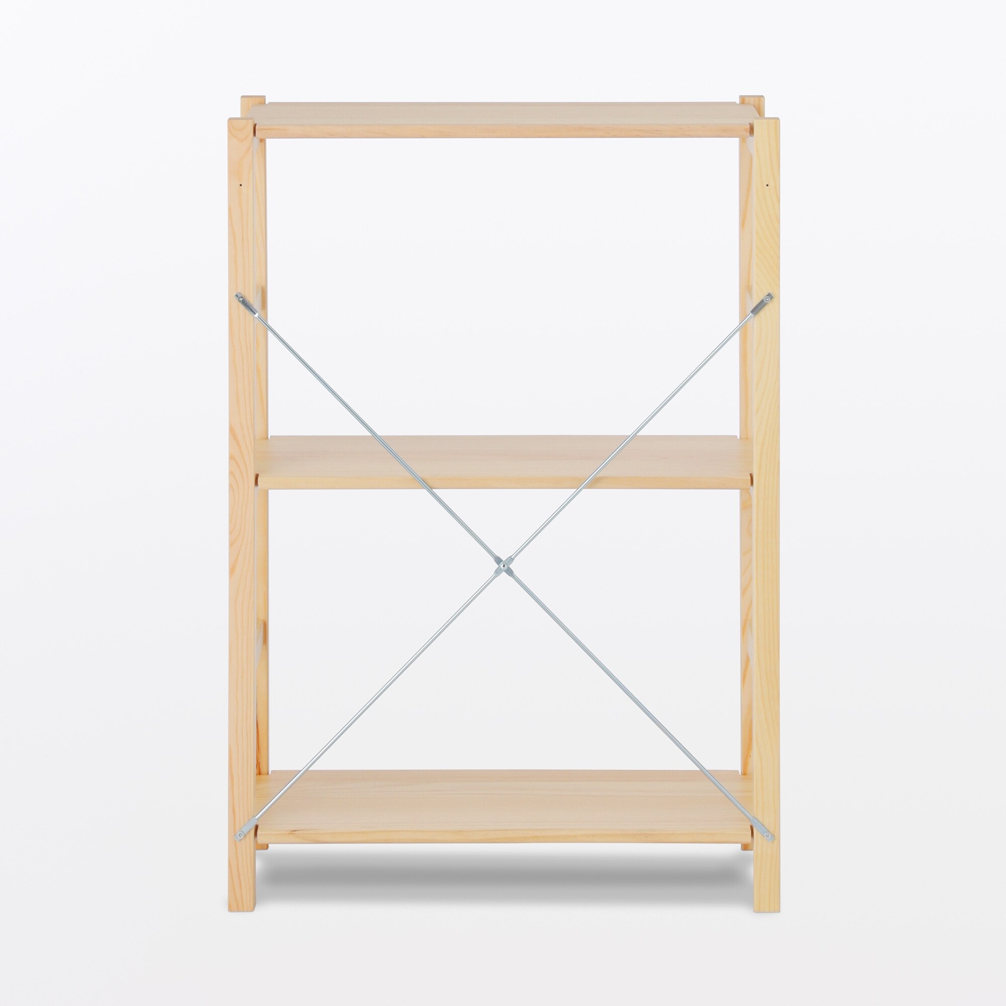 【新古品】パイン材ユニットシェルフ奥行２５ｃｍタイプ・５８ｃｍ幅・小