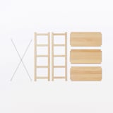 【新古品】パイン材ユニットシェルフ奥行２５ｃｍタイプ・５８ｃｍ幅・小