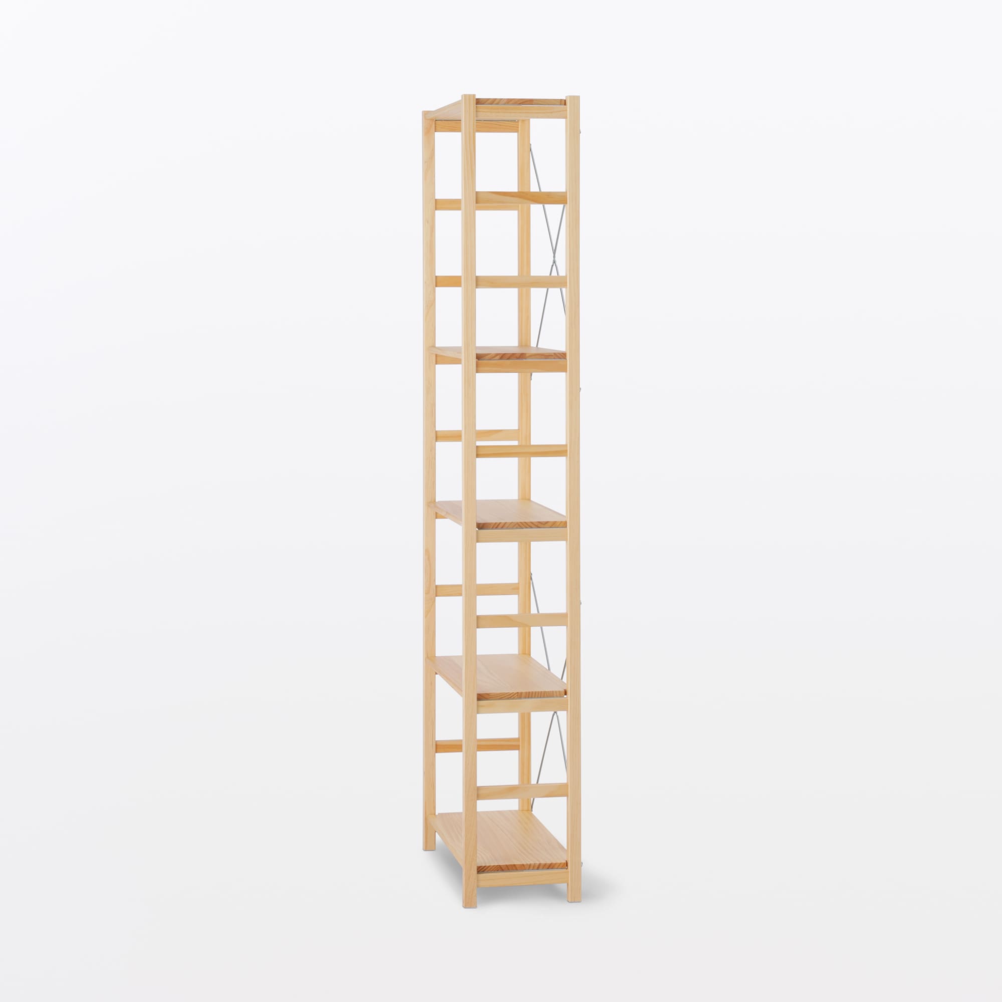 新古品】パイン材ユニットシェルフ奥行25cmタイプ・58cm幅・大