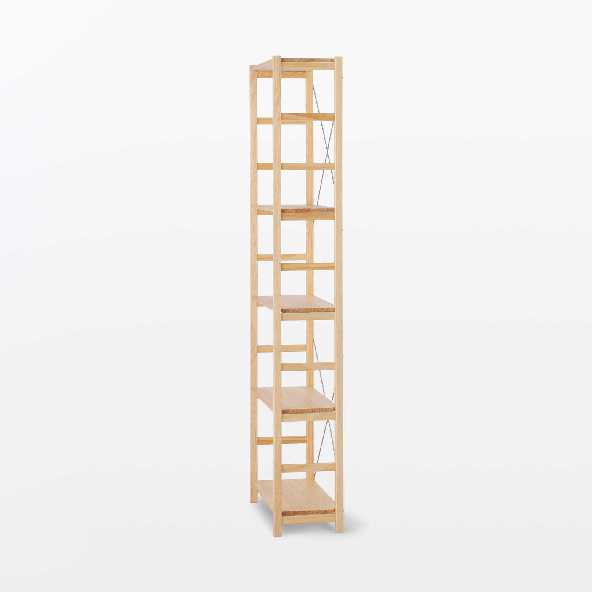 【新古品】パイン材ユニットシェルフ奥行２５ｃｍタイプ・５８ｃｍ幅・大