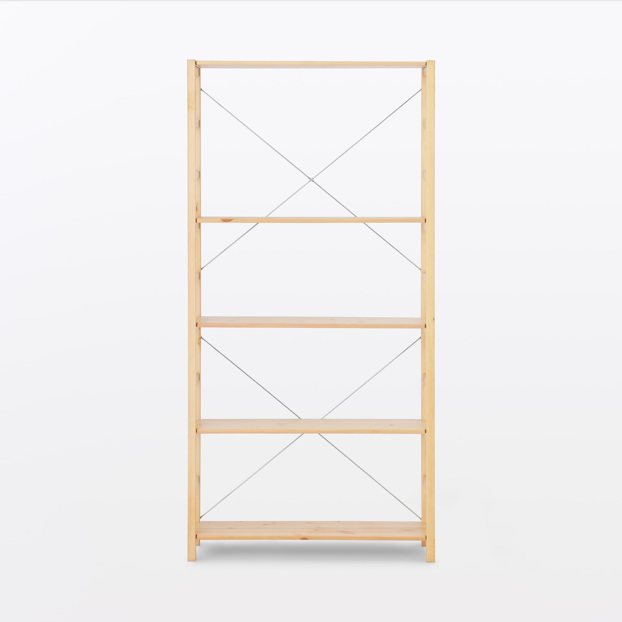 【新古品】パイン材ユニットシェルフ奥行２５ｃｍタイプ・８６ｃｍ幅・大