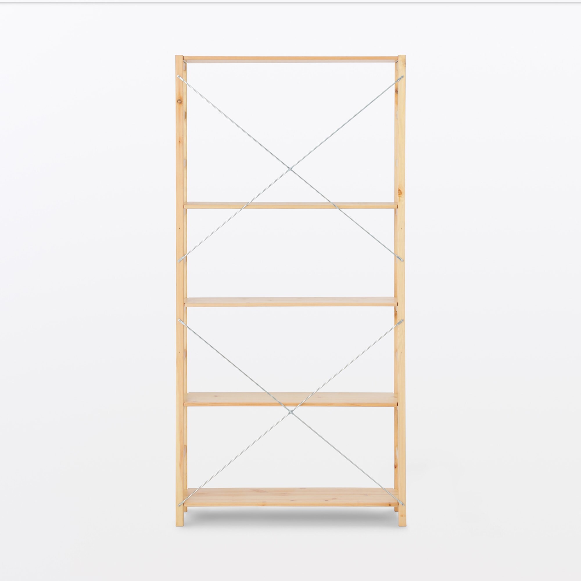 【新古品】パイン材ユニットシェルフ奥行２５ｃｍタイプ・８６ｃｍ幅・大