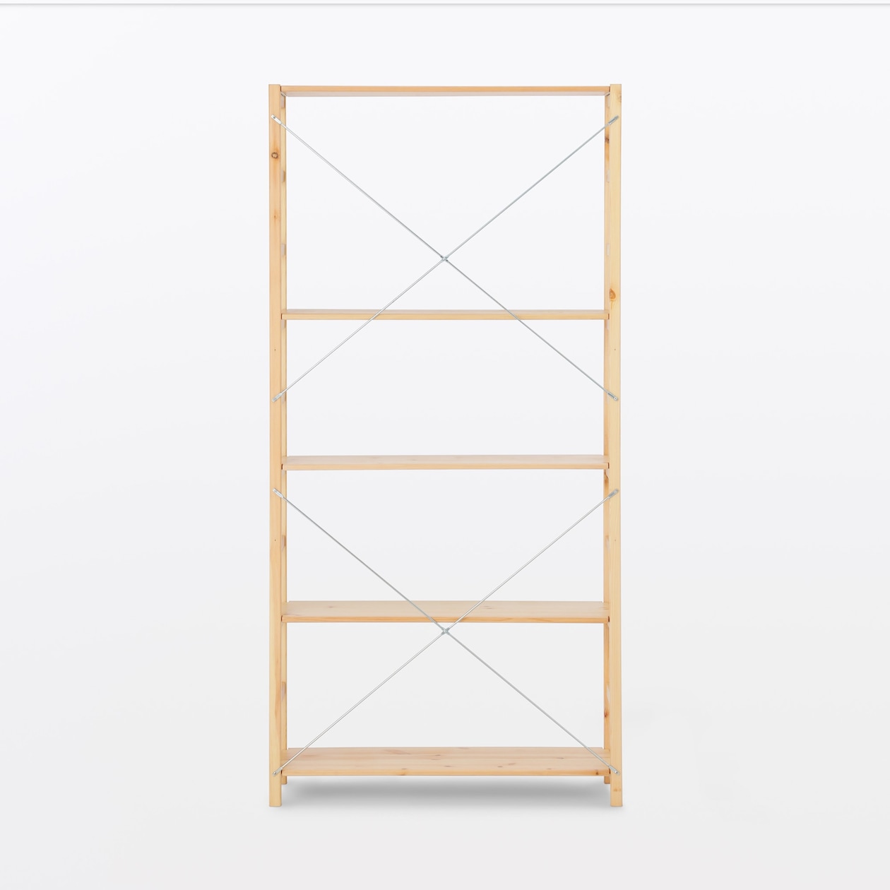 【新古品】パイン材ユニットシェルフ奥行２５ｃｍタイプ・８６ｃｍ幅・大