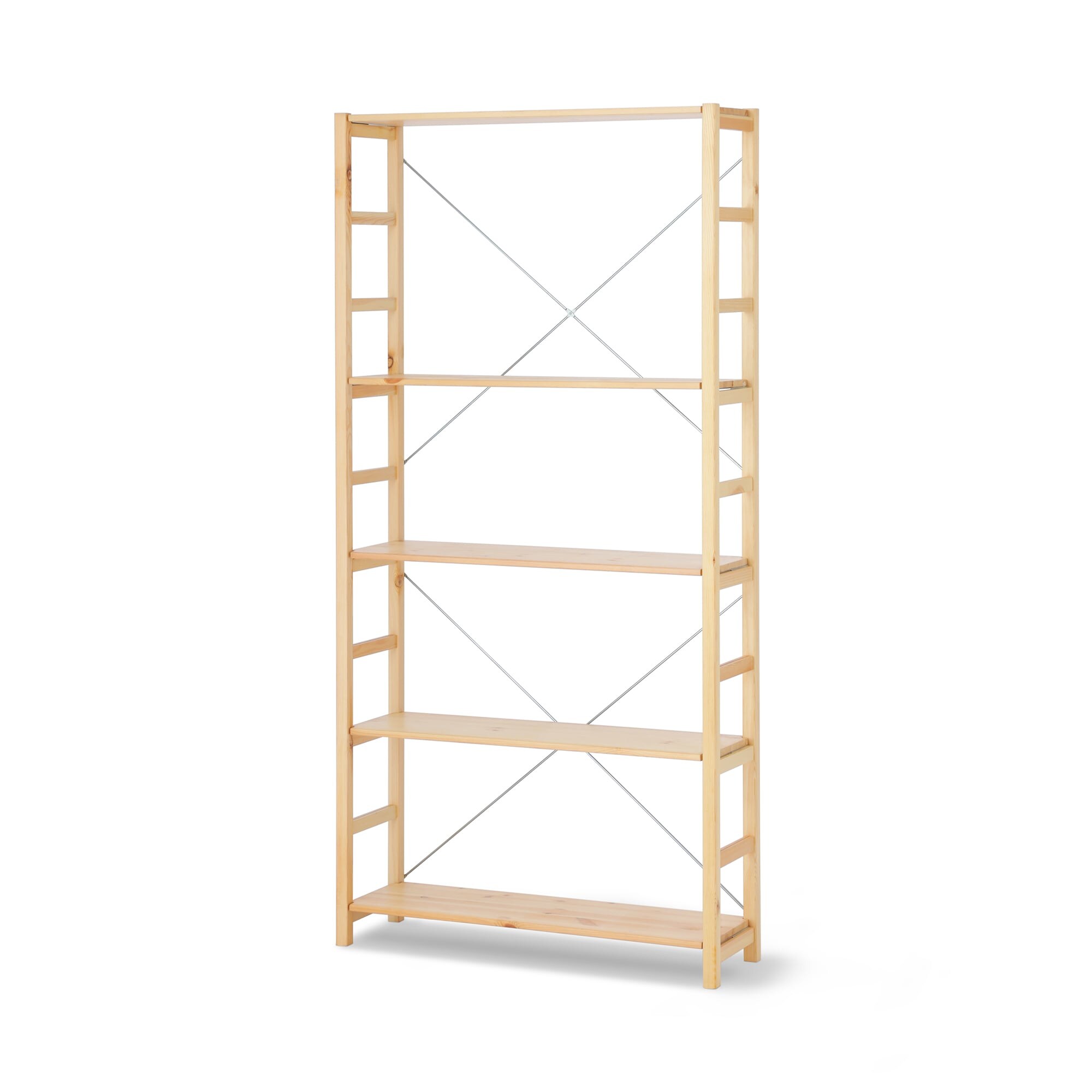 【新古品】パイン材ユニットシェルフ奥行２５ｃｍタイプ・８６ｃｍ幅・大