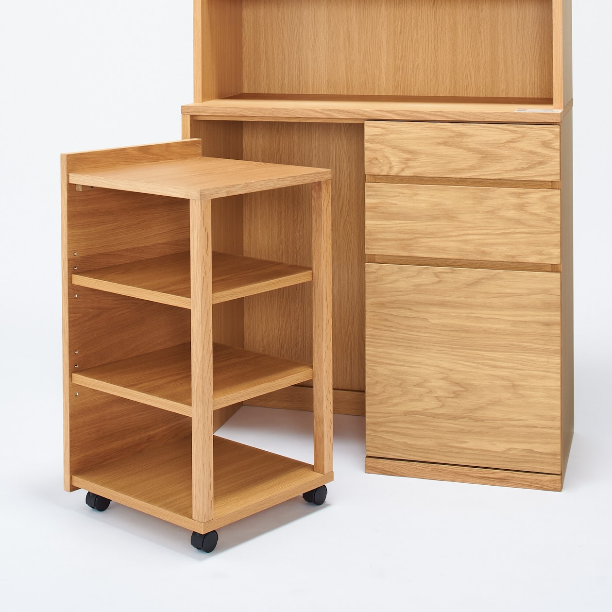 【新古品】木製カップボード・オーク材