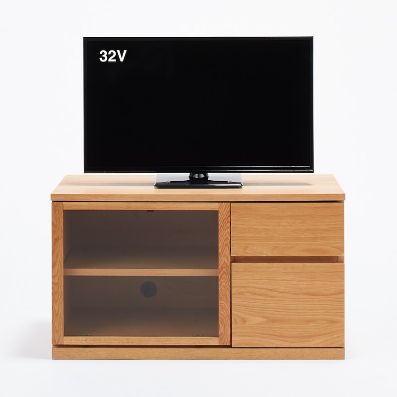 新古品】木製AVラック・幅90cm・オーク材 | 無印良品 