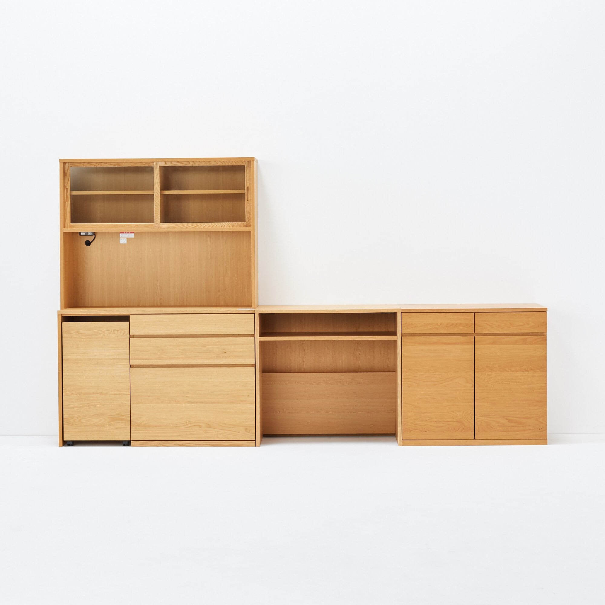 無印良品　木製カップボード・幅１２０ｃｍ・オーク材 新古品】木製カップボード・幅120cm・オーク材 | 無印良品
