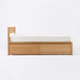 【新古品】木製ベッド・オーク材用ベッド下収納・２個セット