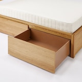【新古品】木製ベッド・オーク材用ベッド下収納・２個セット