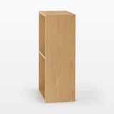 【新古品】スタッキングシェルフ・２段・オーク材