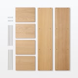 【新古品】スタッキングシェルフ・３段・オーク材