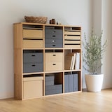 【新古品】スタッキングシェルフ・３段・オーク材