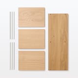 【新古品】スタッキングシェルフ・追加２段・オーク材