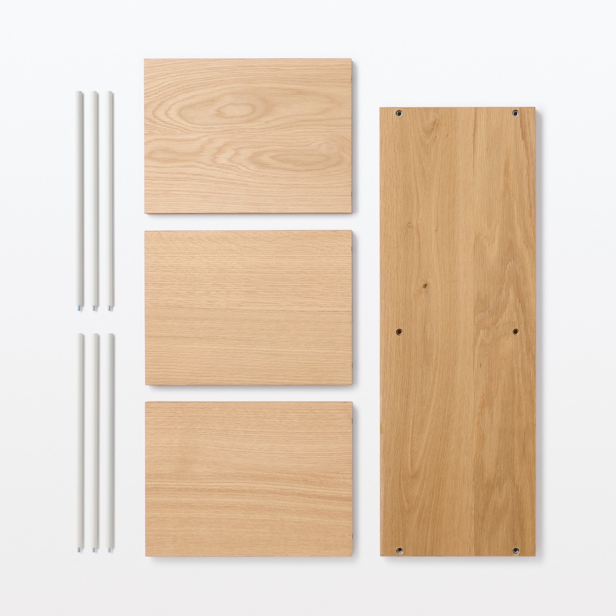 【新古品】スタッキングシェルフ・追加２段・オーク材