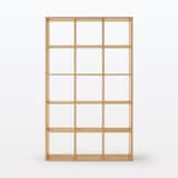 【新古品】スタッキングシェルフセット・５段×３列・オーク材