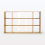 【新古品】スタッキングシェルフセット・５段×３列・オーク材