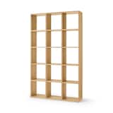 【新古品】スタッキングシェルフセット・５段×３列・オーク材